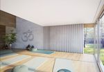 Gardinsystemer, SG 3870, Yoga room, recessed curtain track