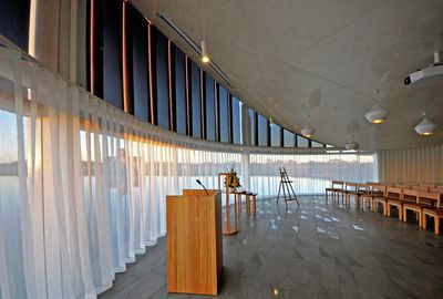 Curtain Systems, SG 5600, Customer Fabrics, Bunurong Memorial Park – The Sanctuary, Bangholme, Australia, Wave