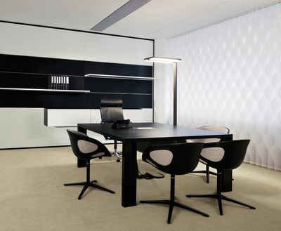 Lamelgardiner, SG 2910, Multi Visio, Room shot "Bene Office and Showroom", Vienna, Austria, Vertical Waves