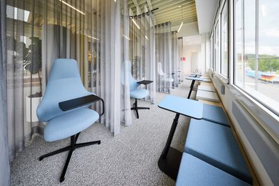 Hand Operated Curtain Track Systems, SG 6870, Colorama Acoustic, Interstuhl Liveroom, Messstetten-Tieringen, Germany