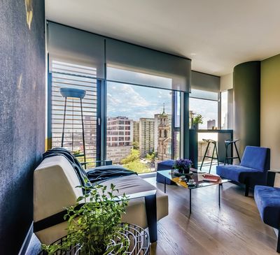 Rullegardiner, SG 4960, Multiscreen 1-10%, Room shot "Cosmopolitan Tower", Warsaw, Poland