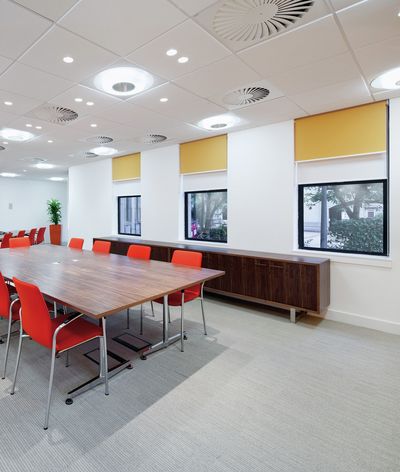 Roller Blind Systems, SG 4910, Colorama 2, Room shot "Dana Petroleum", Aberdeen, United Kingdom